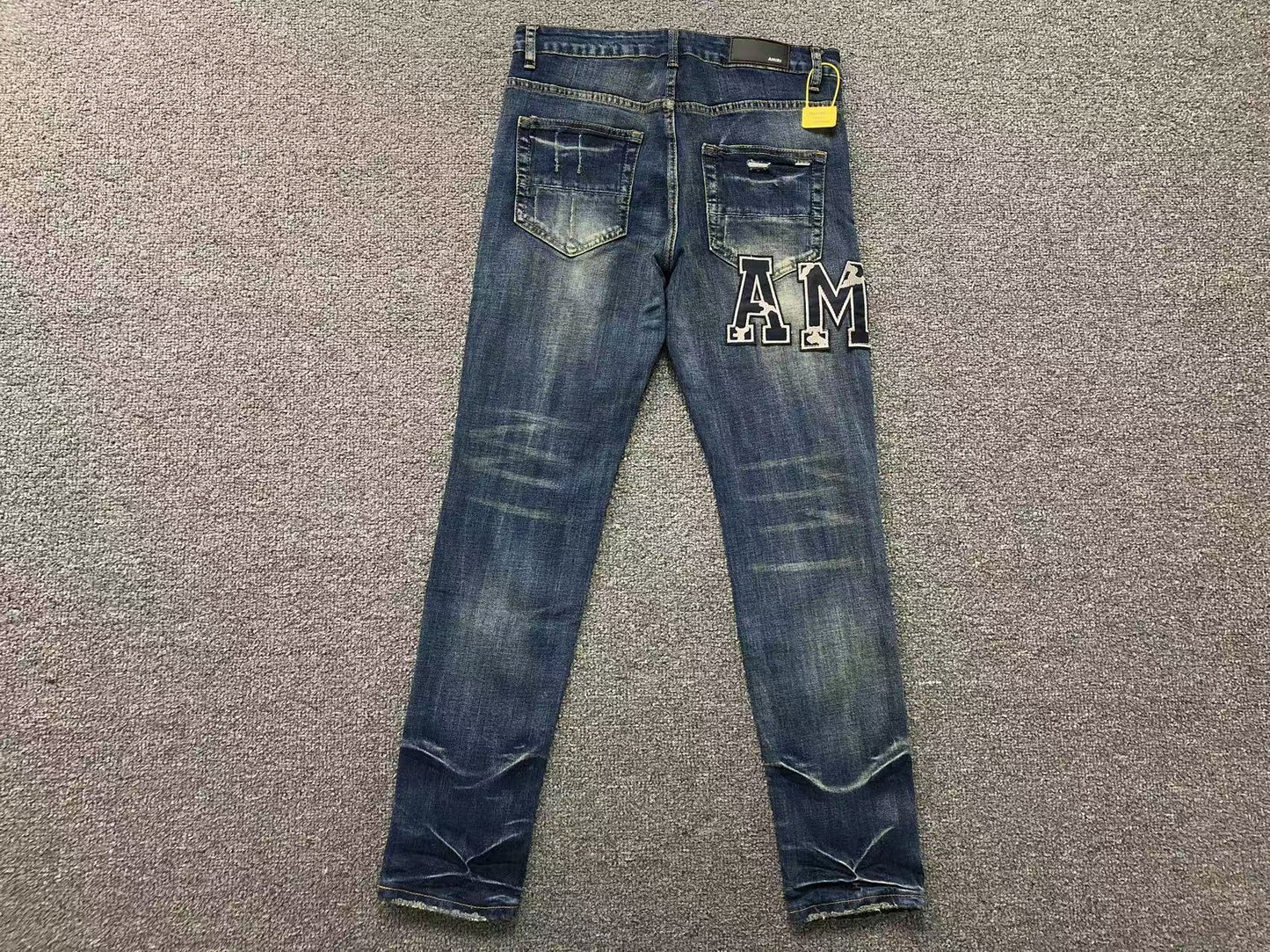 Calça AMIRI Vintage Logo Dark Denim