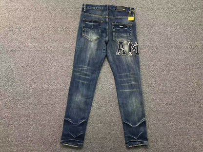 Calça AMIRI Vintage Logo Dark Denim