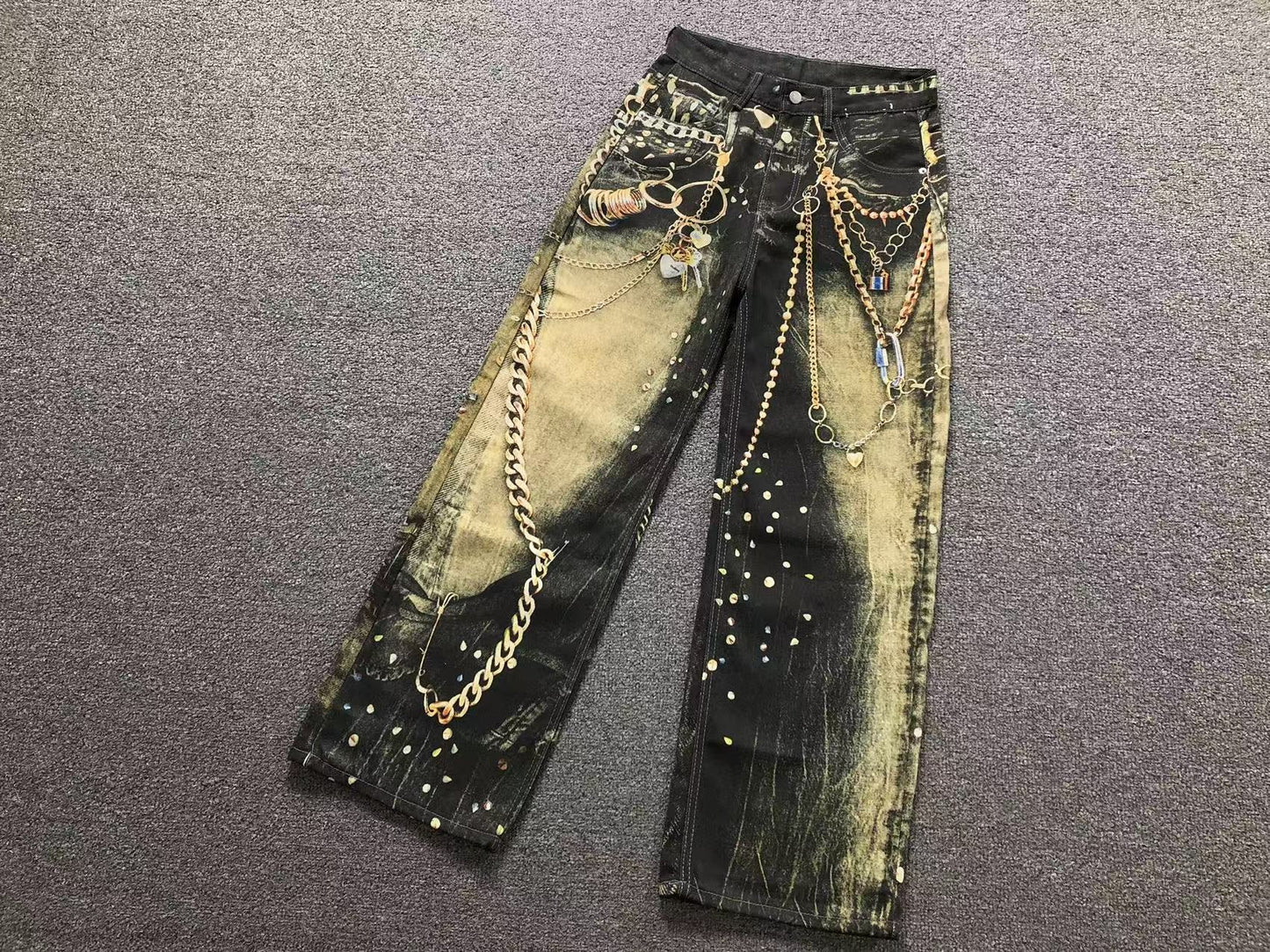 Calça Acne Studios Industrial Chain Jeans