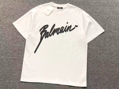 Camiseta Balmain Script Logo