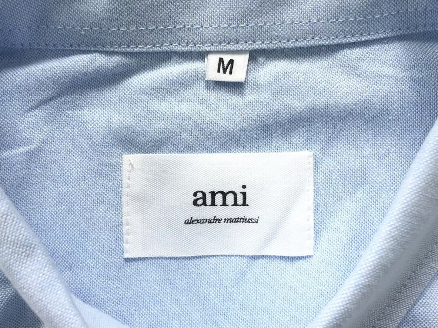 Camisa AMI Paris Big Heart Tonal Blue
