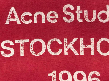 Camiseta Acne Studios Stockholm 1996 Washed Red