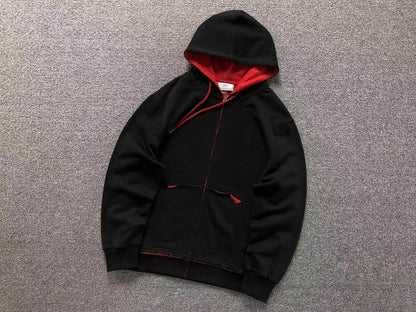 Moletom AMI Paris Ami de Cœur Contrast Zip Hoodie