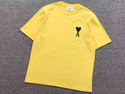 Camiseta AMI Paris Mini Heart Color Contrast