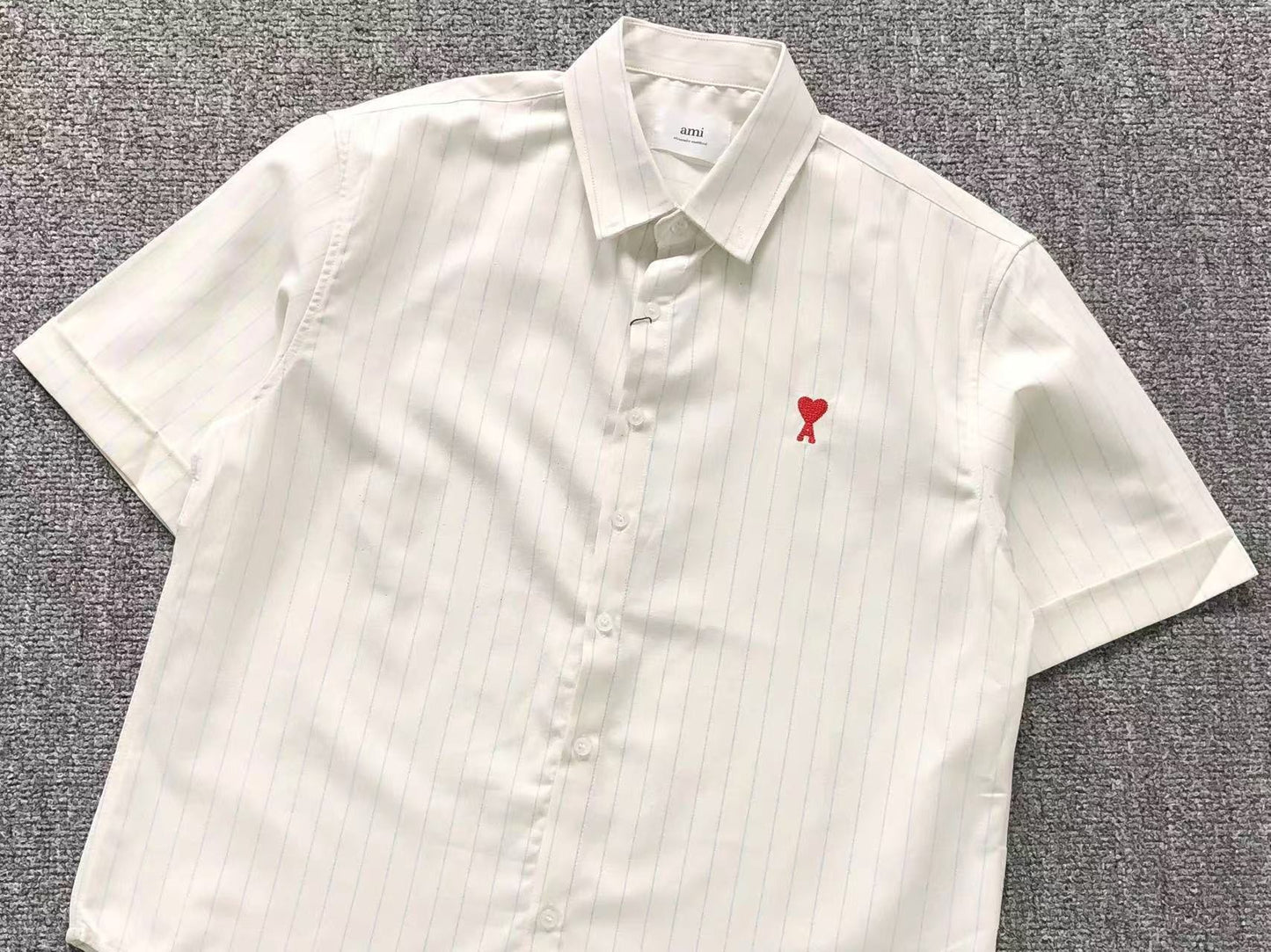 Camisa AMI Paris Classic Stripe SS