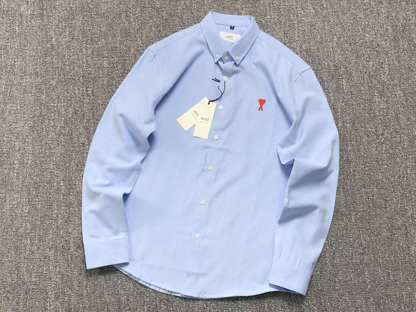 Camisa AMI Paris Mini Heart Contrast