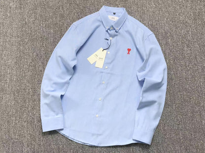 Camisa AMI Paris Mini Heart Contrast