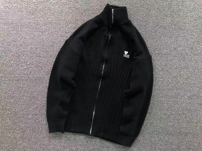 Suéter AMI Paris Gola Alta Zip