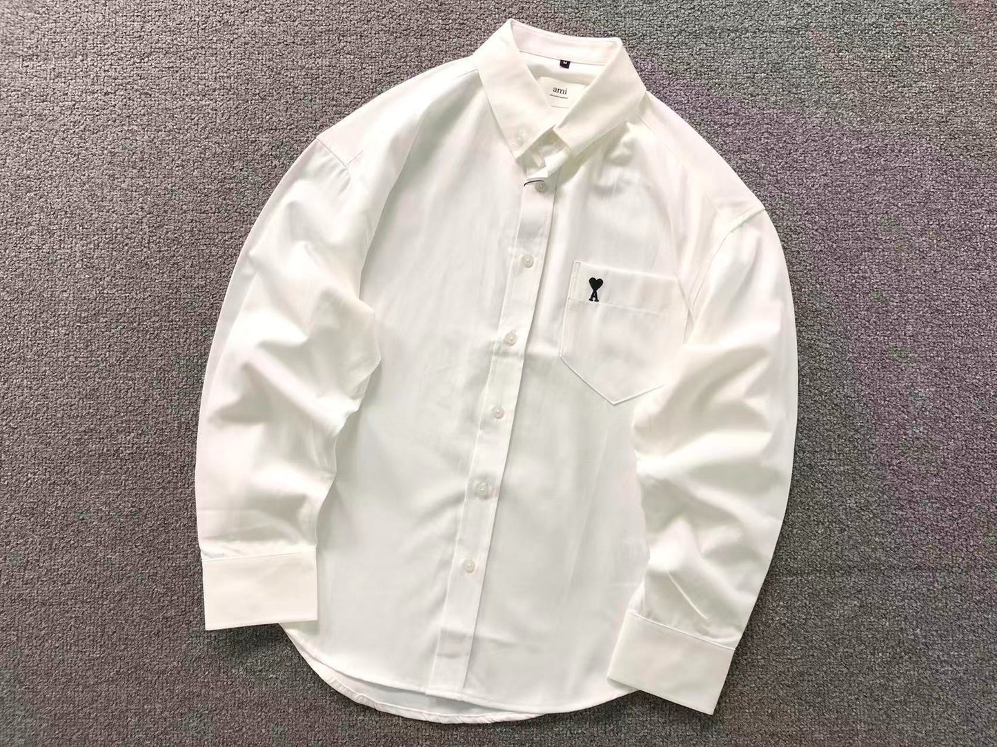 Camisa AMI Paris Classic Heart Oxford