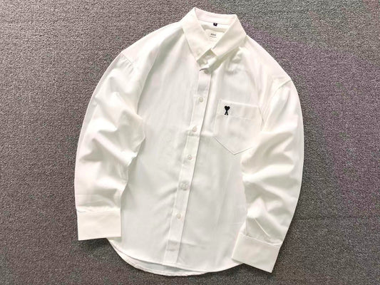 Camisa AMI Paris Classic Heart Oxford
