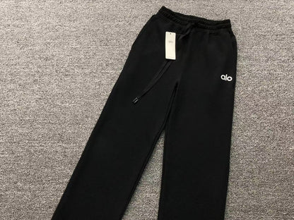 Calça elástica ALO moletom reta Feminino