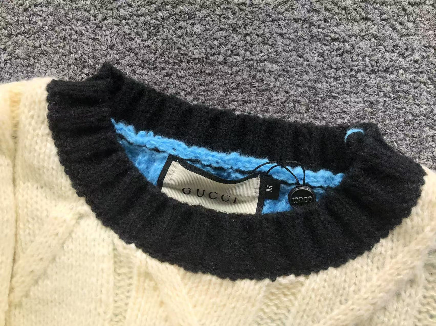 Suéter Adidas x Gucci Vintage Cable Knit Sweater