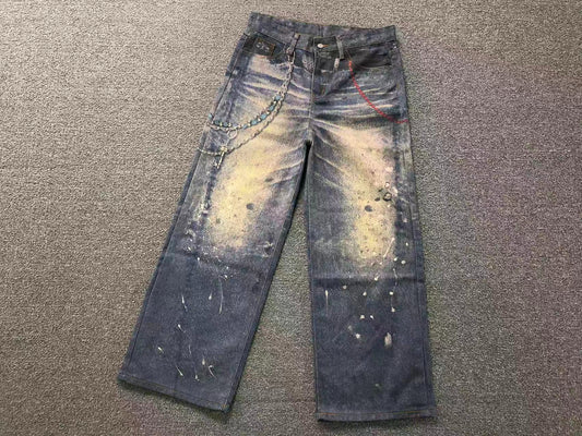 Calça Acne Studios Chaos Chain Denim