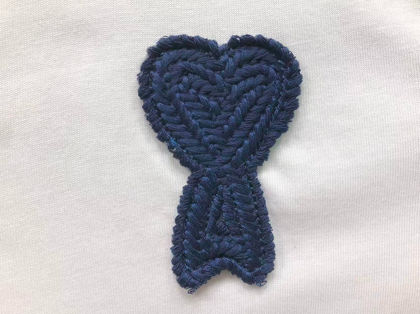 Camiseta AMI Paris Heart Patch Contrast Stitch