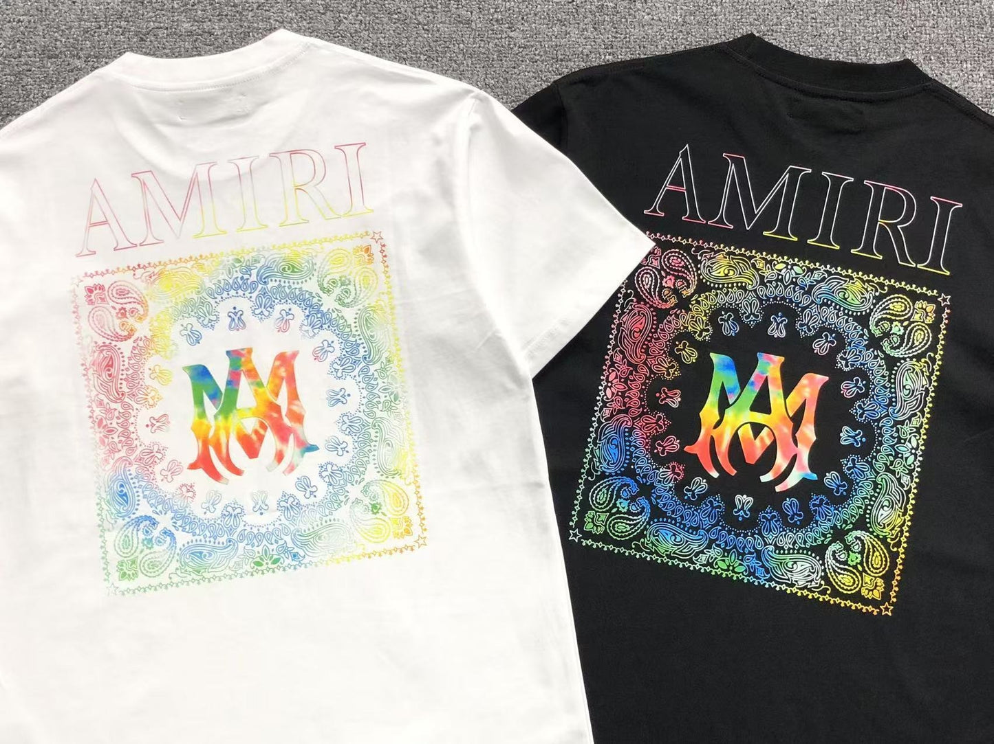Camiseta AMIRI Rainbow Bandana Logo
