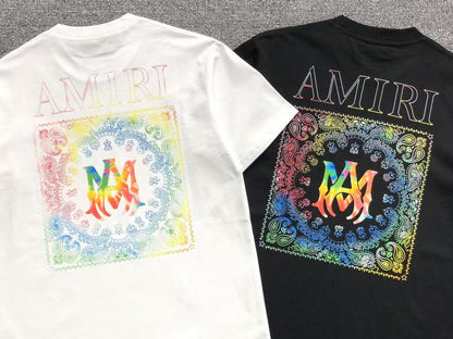 Camiseta AMIRI Rainbow Bandana Logo