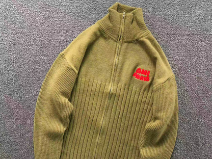 Suéter AMI Paris Gola Alta Logo