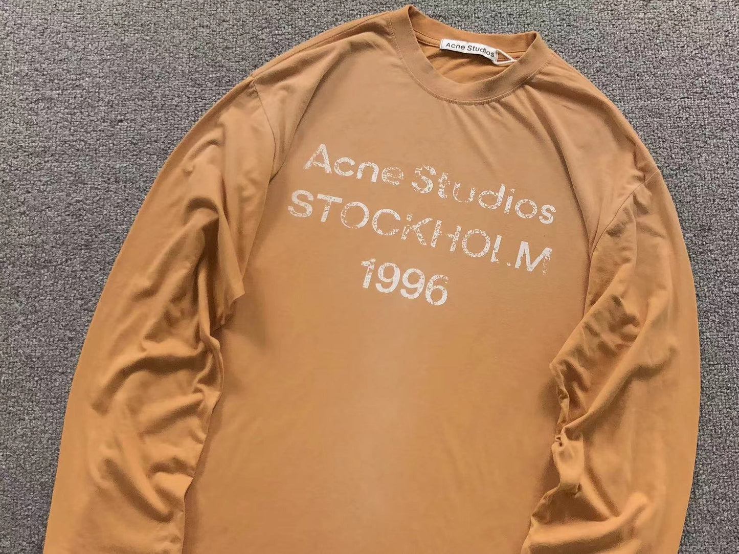 Camsieta Acne Studios Stockholm 1996 Rib Long Sleeve