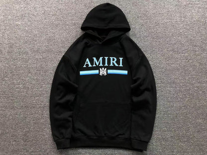 Moletom AMIRI Core Stripe Logo Hoodie
