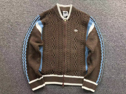 Jaqueta Adidas Cable Knit Zip Sweater