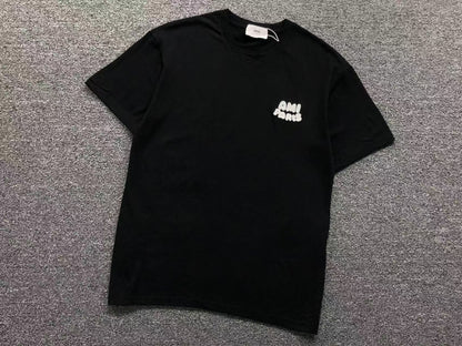 Camiseta AMI Paris Mini Textured Logo Tee