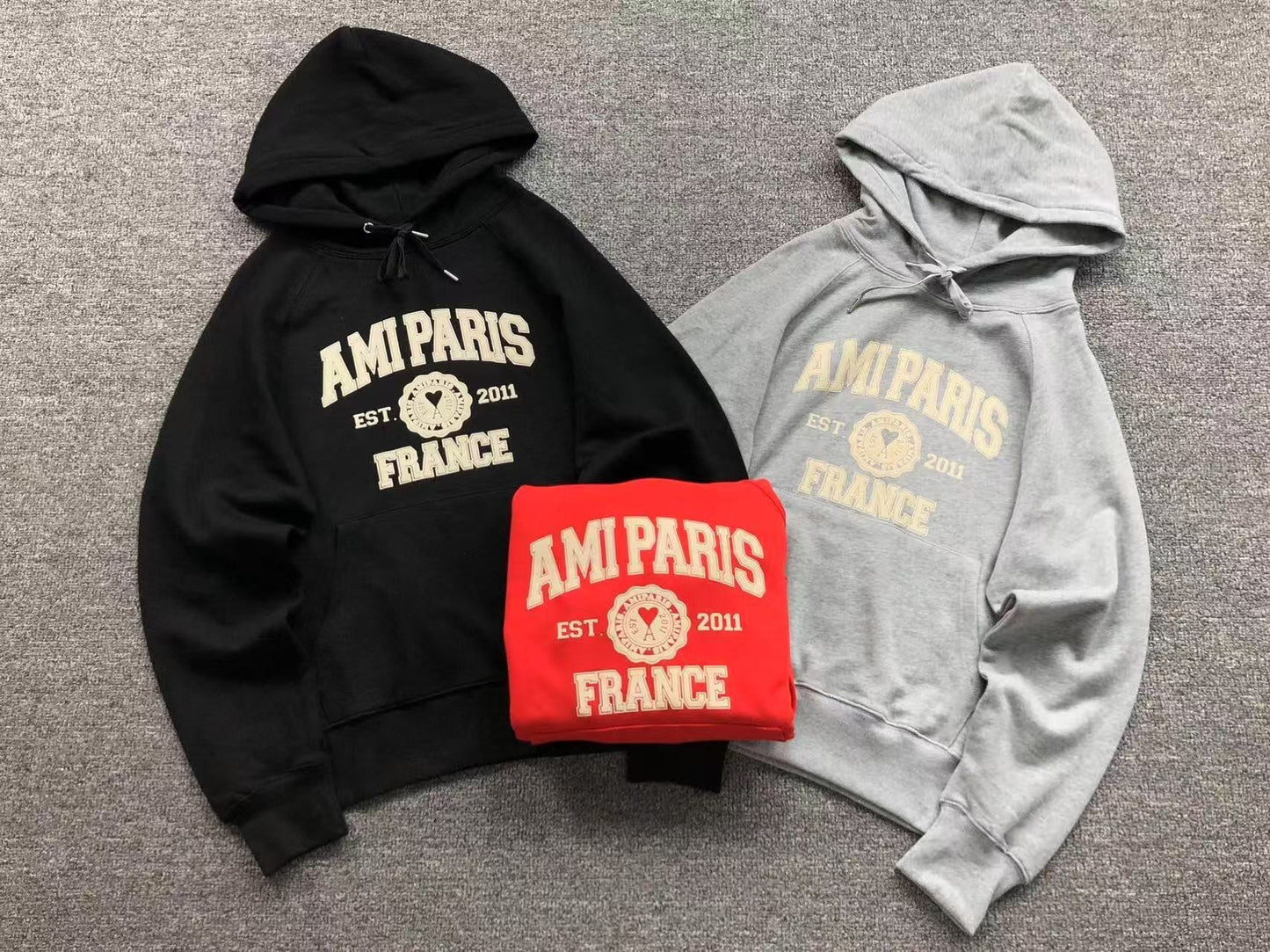 Moletom AMI Paris Logo Collegiate