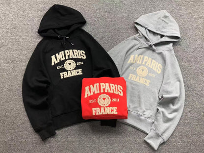 Moletom AMI Paris Logo Collegiate