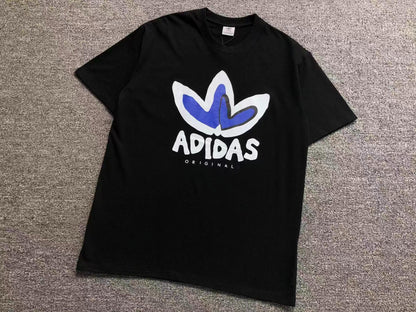 Camiseta Adidas Trefoil Blur Logo Off White