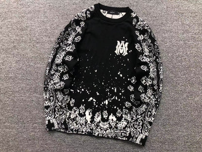 Suéter AMIRI Noir Bandana Fade