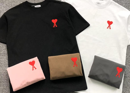 Camiseta AMI Paris Mini Heart Logo Classic