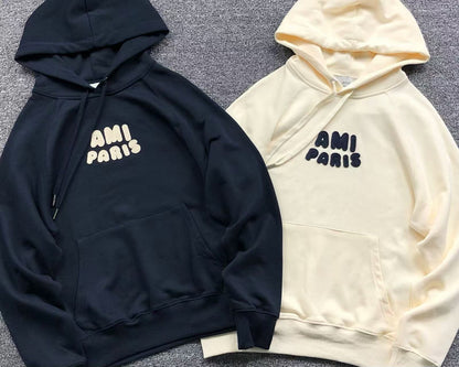 Moletom AMI Paris Logo Puffy