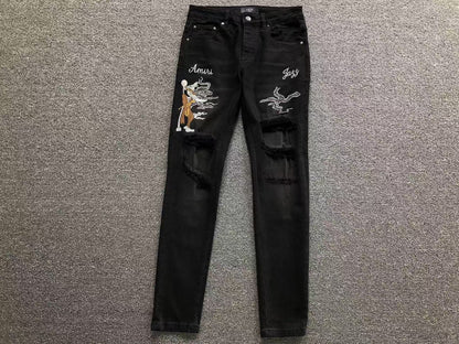 Calça AMIRI Jazz Illustration Denim