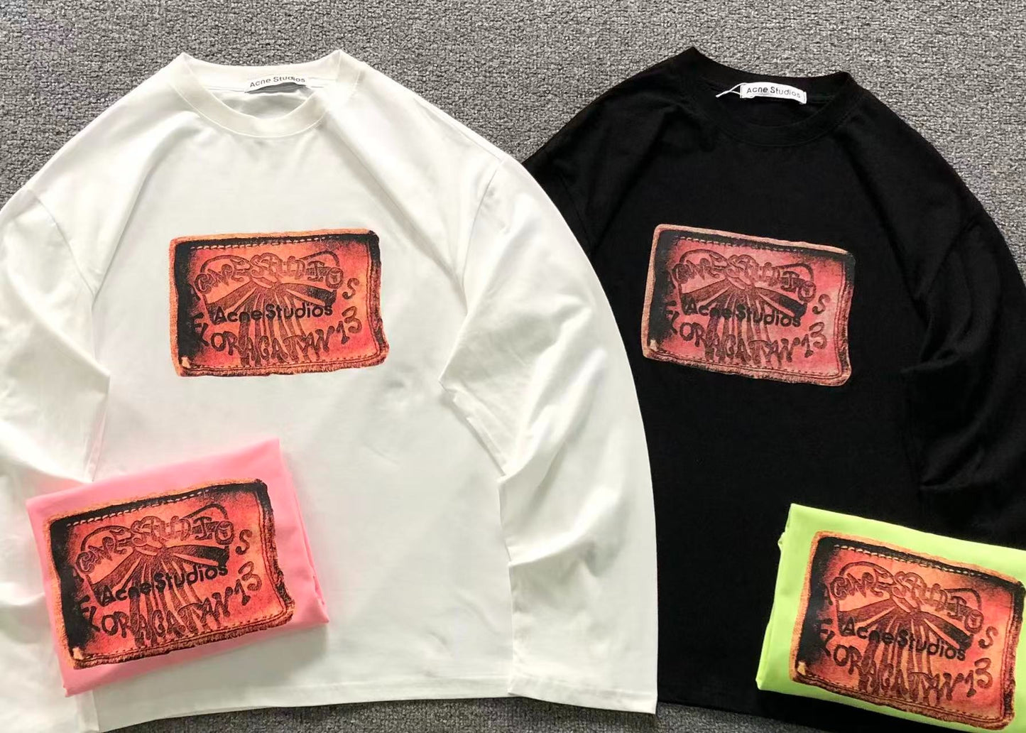 Camiseta Acne Studios Distressed Patch Tee