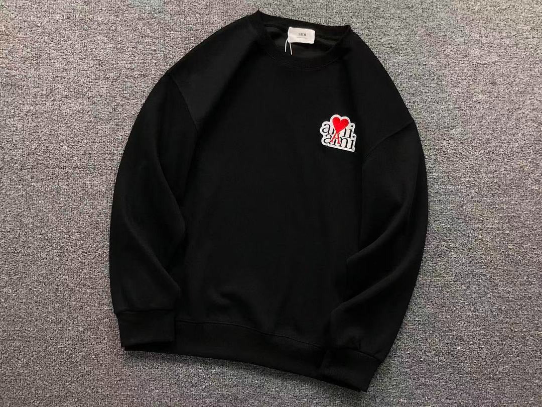 Moletom AMI Paris Ami de Cœur Script Logo Crewneck