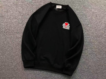 Moletom AMI Paris Ami de Cœur Script Logo Crewneck