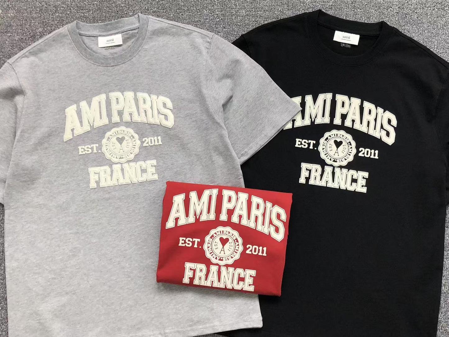 Camiseta AMI Paris College Logo France