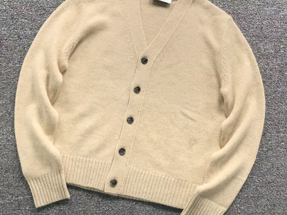 Suéter Cardigan AMI Paris Essential Feminino