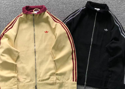 Jaqueta Adidas Y2K Burgundy Stripe