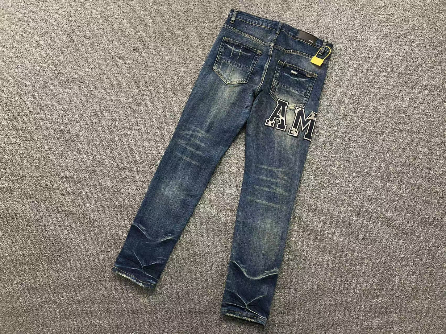 Calça AMIRI Vintage Logo Dark Denim