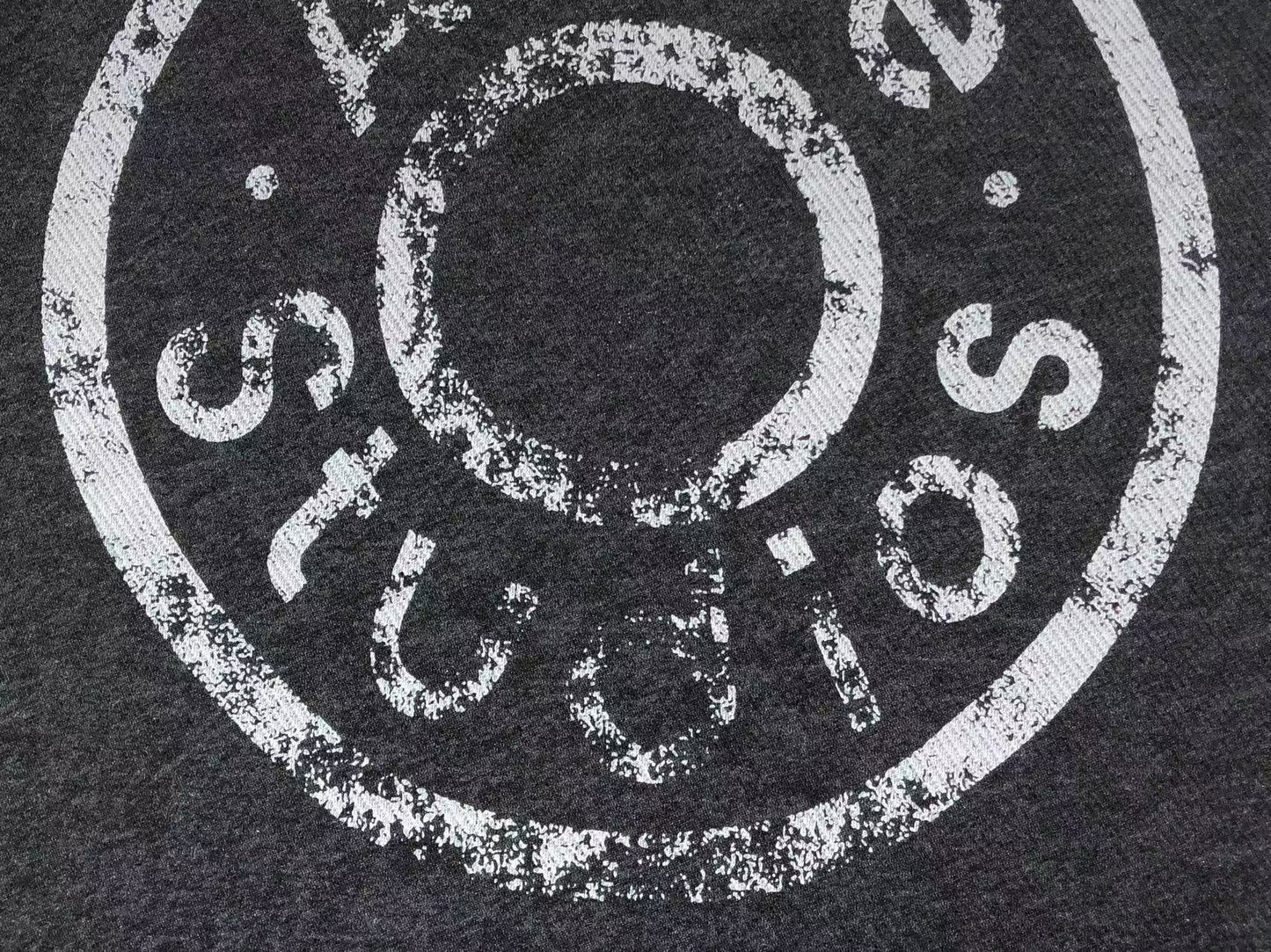 Camiseta manga longa Acne Studios Distressed Circle Logo
