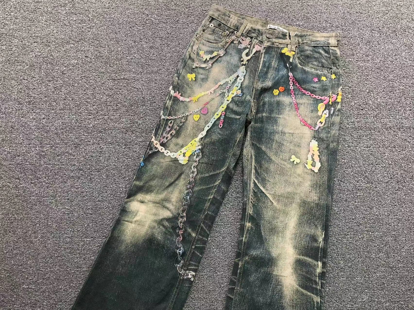 Calça Acne Studios Candy Chain Denim