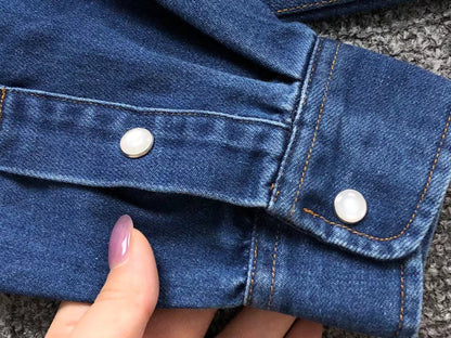 Camisa AMI Paris Denim Heart Classic