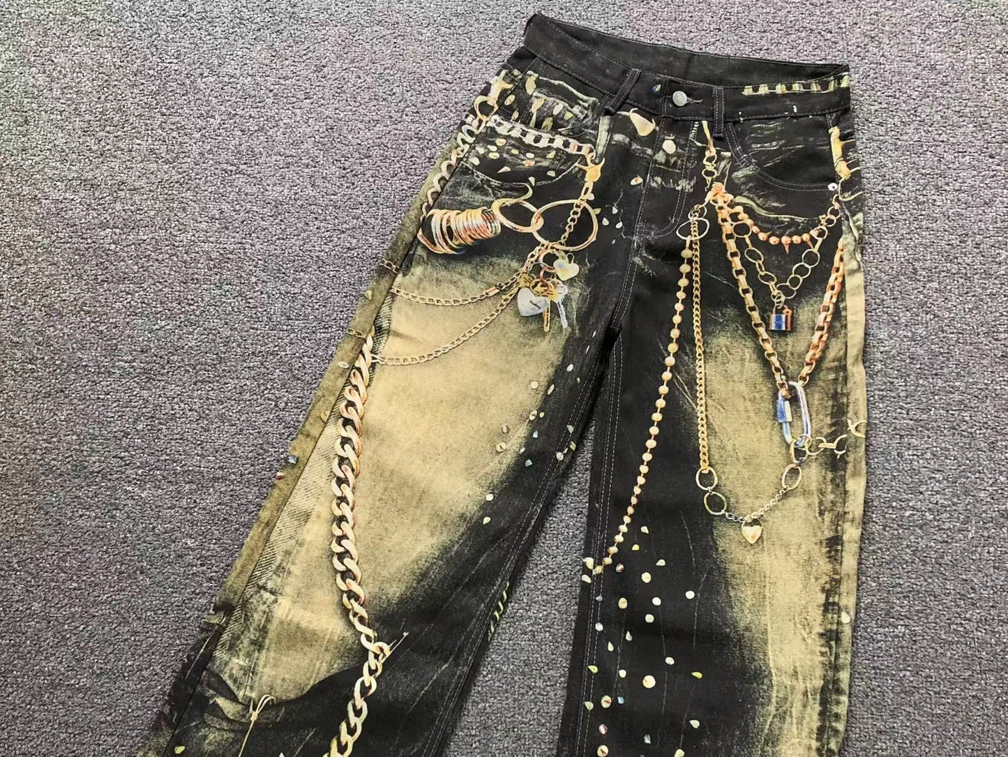 Calça Acne Studios Industrial Chain Jeans