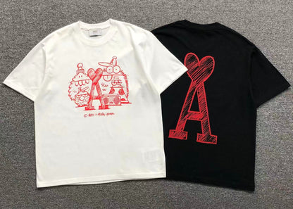 Camiseta AMI Paris x Kevin Lyons Graphic Heart
