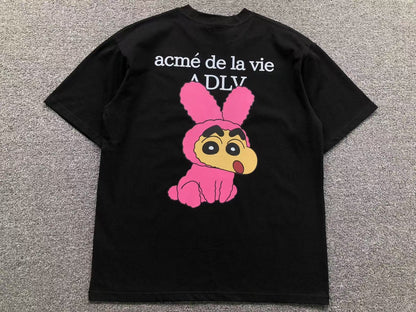 Camiseta ADLV Pink Bunny Cartoon Tee
