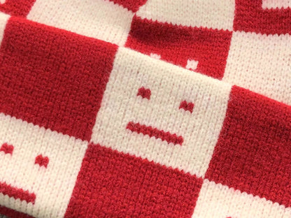 Touca Acne Studios Checkered Knit