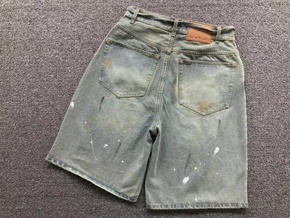 Short Acne Studios Workwear Ink Splatter