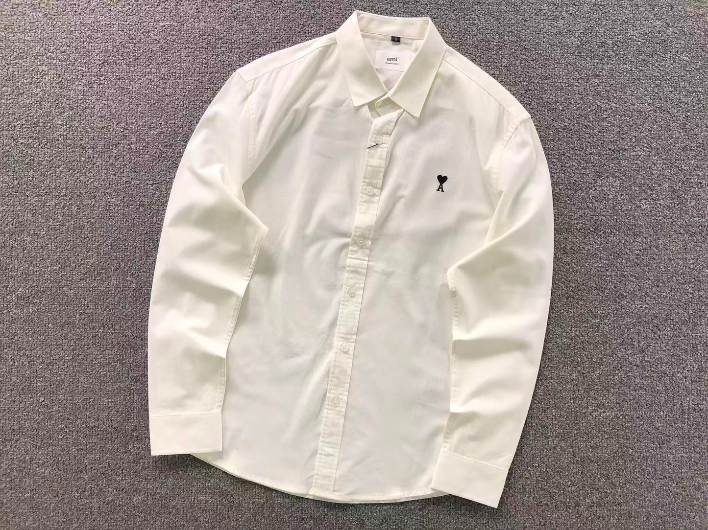 Camisa AMI Paris Heart Logo Classi