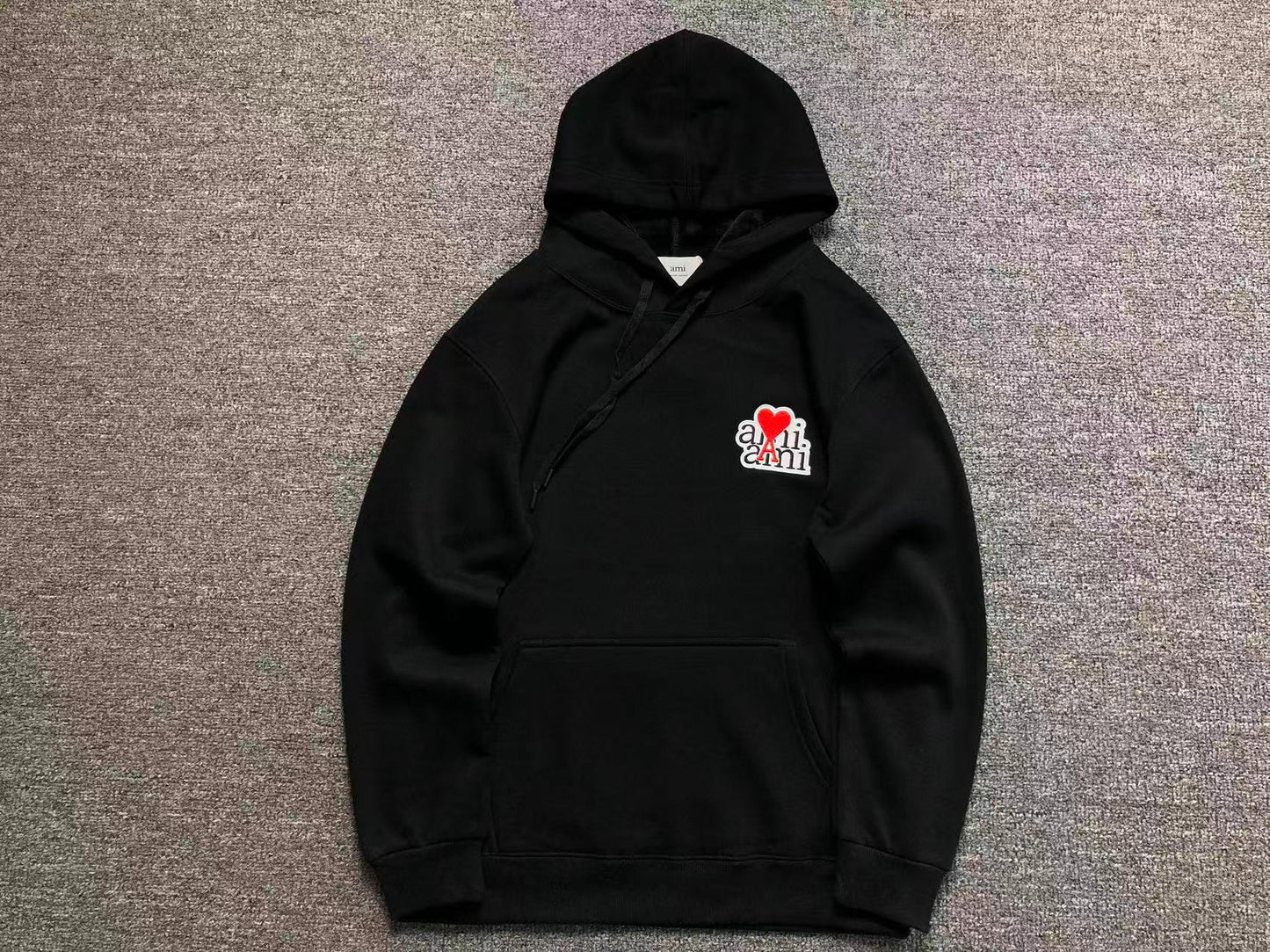 Moletom AMI Paris Ami de Cœur Script Logo Hoodie