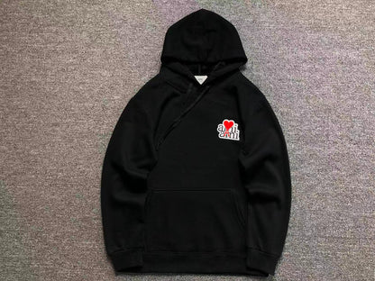 Moletom AMI Paris Ami de Cœur Script Logo Hoodie
